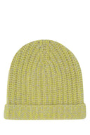 The Elder Statesman Two Tone Cashmere Beanie Hat