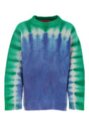 Il maglione di cashmere multicolore statista anziano