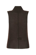 Amiri Chocolate Cashmere Top