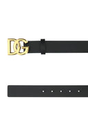 Dolce & Gabbana Black Leather Belt