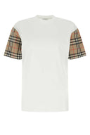 Burberry White Cotton T -skjorte