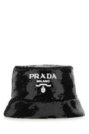 Prada Black Sequins Bucket Hat