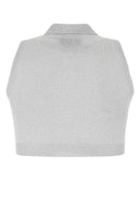 Prada Grey Viskose -Mischtop