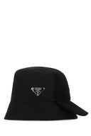 Prada Black Re Nylon And Gabardine Hat