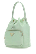 Prada Pastel Green Re Nylon Bucket Bag