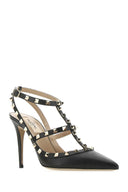 Valentino Garavani Black Leather Rockstud Pumps