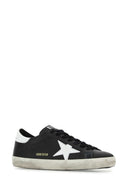 Golden Goose Deluxe Brand Black Leather Super Star Classic Sneakers