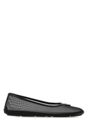 Prada Black Mesh Ballerinas