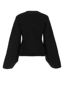 Khaite Black Cashmere Scarlet Cardigan