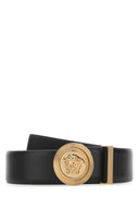 Cintura Versace in pelle nera