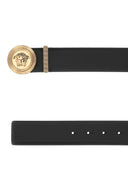 Cintura Versace in pelle nera