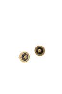 Versace Black Metal Earrings