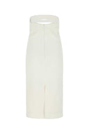 Saint Laurent White Viscose Dress