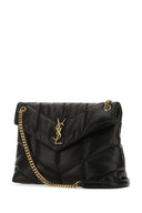 Saint Laurent Black Nappa Leather Medium Loulou Shoulder Bag