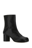 Maison Margiela Black Leather Tabi Ankle Boots