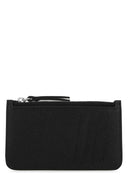 Tarjetero de cuero negro de Maison Margiela