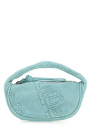 By Far Sea Green Suede Micro Cush Handbag