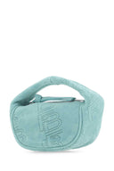 By Far Sea Green Suede Micro Cush Handbag