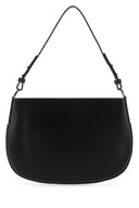 Borsa di Issa in pelle nera di gran lunga nera
