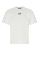 Maglietta oversize di cotone bianco GCDS