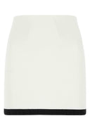 T di Alexander Wang White Stretch Viscose Blend Mini Gonna