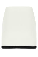 T di Alexander Wang White Stretch Viscose Blend Mini Gonna