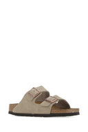Birkenstock Sand Leather Arizona Slippers
