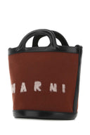 Marni Two Tone Felt And Leather Tropicalia Bucket Bag