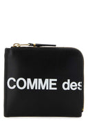 Comme Des Garcons Münzetui aus schwarzem Leder