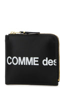 Comme Des Garcons Münzetui aus schwarzem Leder