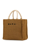 Marni Biscuit Raffia Small Shopping Bag