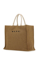 Marni Biscuit Raffia Shopping Bag