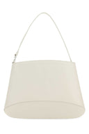 Bolso de cuero de marfil bajo clásico