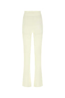 ANDREA AMADAMO Avorio Stretch Viscose Miscela Pant