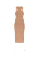 Andrea Adamo Biscuit In Stretch Mesh Dress