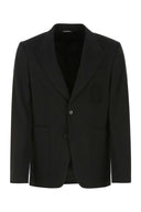 Dolce & Gabbana Black Stretch Viscose Blend Blazer