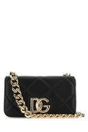 Dolce & Gabbana 3,5 Umhängetasche aus schwarzem Nappaleder