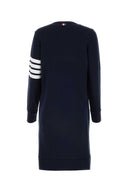 Thom Browne Navy Blue Cotton T Shirt Dress