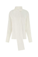 Givenchy White Crepe Blusa
