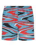 Pantalones cortos de natación de poliéster impresos en Missoni