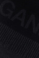 Ganni Embroidered Wool Scarf