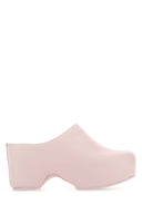 Givenchy pastelowe różowe skórzane mule