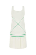 Bottega Veneta White Viscose Blend Dress