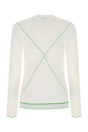 Bottega Veneta White Viscose Blend Sweater