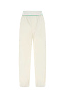 Pantalone in nylon bianco Bottega Veneta