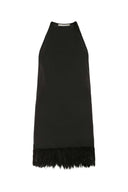 Mini sukienka Saint Laurent Black Crepe