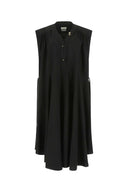 Quira Black Viskose Mischkleid übergroß