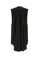 Quira Black Viskose Mischkleid übergroß