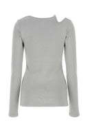 Low Classic Grey Stretch Cotton Top