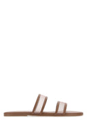 Tkees Brown Leather Viv Slippers